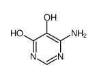 6-Amino-5-hydroxy-4(1H)-pyrimidinone Structure