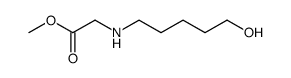 N-(5-hydroxypentyl)glycine methyl ester结构式