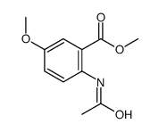 5-甲氧基-n-乙酰基氨基苯甲酸甲酯结构式