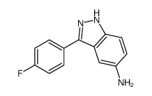 3-(4-Fluorophenyl)-1H-indazol-5-amine结构式