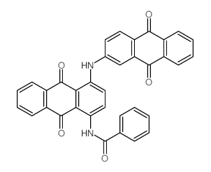 Benzamide, N-[4-[ (9,10-dihydro-9,10-dioxo-2-anthracenyl)amino]-9, 10-dihydro-9,10-dioxo-1-anthracenyl]- Structure