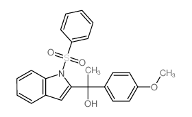 1-[1-(benzenesulfonyl)indol-2-yl]-1-(4-methoxyphenyl)ethanol picture