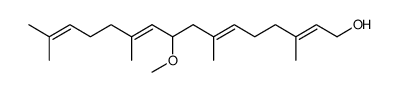 (2E,6E,10E)-9-methoxy-3,7,11,15-tetramethylhexadeca-2,6,10,14-tetraen-1-ol结构式
