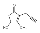 4-hydroxy-3-methyl-2-prop-2-ynylcyclopent-2-en-1-one Structure