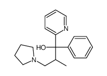 2-methyl-1-phenyl-1-pyridin-2-yl-3-pyrrolidin-1-ylpropan-1-ol Structure
