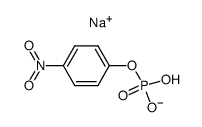 sodium p-nitrophenyl hydrogen phosphate结构式