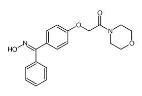 2-[4-[(E)-N-hydroxy-C-phenylcarbonimidoyl]phenoxy]-1-morpholin-4-ylethanone结构式