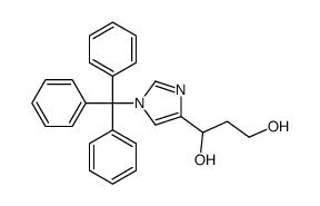 1-(1-三苯甲游基-1H-咪唑-4-基)-1,3-丙二醇结构式