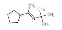 1-pyrrolidin-1-yl-N-tert-butyl-ethanimine structure