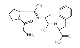 (2S)-2-[[(2S)-2-[[(2S)-1-(2-aminoacetyl)pyrrolidine-2-carbonyl]amino]propanoyl]amino]-3-phenylpropanoic acid Structure