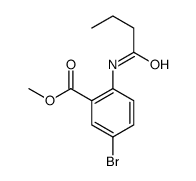 methyl 5-bromo-2-(butanoylamino)benzoate structure