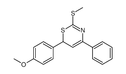 6-(4-methoxyphenyl)-2-methylsulfanyl-4-phenyl-6H-1,3-thiazine Structure