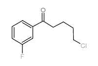 5-chloro-1-(3-fluorophenyl)pentan-1-one结构式