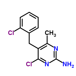 4-Chloro-5-(2-chlorobenzyl)-6-methyl-2-pyrimidinamine Structure