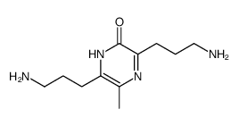 3,6-bis(3-aminopropyl)-5-methyl-1H-pyrazin-2-one结构式