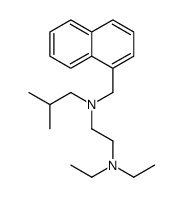 N,N-Diethyl-N'-(2-methylpropyl)-N'-(1-naphthalenylmethyl)-1,2-ethanediamine结构式