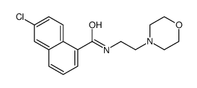 6-Chloro-N-(2-morpholinoethyl)-1-naphthalenecarboxamide Structure