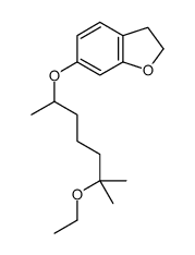 6-(6-ethoxy-6-methylheptan-2-yl)oxy-2,3-dihydro-1-benzofuran结构式