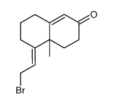 (E)-5-(2-bromoethylidene)-4a-methyl-4,4a,5,6,7,8-hexahydronaphthalen-2(3H)-one Structure