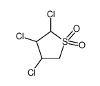 2,3,4-trichlorothiolane 1,1-dioxide Structure