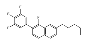 1-fluoro-7-pentyl-2-(3,4,5-trifluorophenyl)naphthalene Structure
