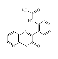 N-[2-(9-oxo-2,7,10-triazabicyclo[4.4.0]deca-2,4,7,11-tetraen-8-yl)phenyl]acetamide structure