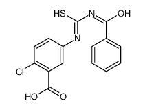 5-[[(BENZOYLAMINO)THIOXOMETHYL]AMINO]-2-CHLORO-BENZOIC ACID Structure