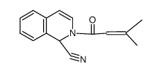 1-cyano-1,2-dihydro-2-(3,3-dimethylacryloyl)isoquinoline结构式