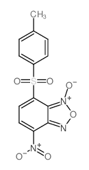 2-(4-methylphenyl)sulfonyl-5-nitro-9-oxido-8-oxa-7-aza-9-azoniabicyclo[4.3.0]nona-2,4,6,9-tetraene Structure