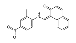(1Z)-1-[(2-methyl-4-nitroanilino)methylidene]naphthalen-2-one结构式