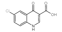 6-Chloro-4-oxo-1,4-dihydro-quinoline-3-carboxylic acid Structure