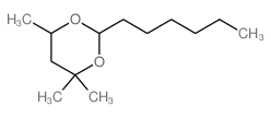 1,3-Dioxane,2-hexyl-4,4,6-trimethyl-结构式