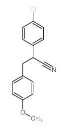Benzenepropanenitrile, a-(4-chlorophenyl)-4-methoxy- Structure