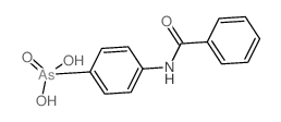 (4-benzamidophenyl)arsonic acid Structure