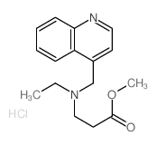 b-Alanine,N-ethyl-N-(4-quinolinylmethyl)-, methyl ester, dihydrochloride(9CI)结构式