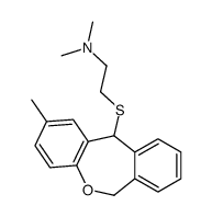 N,N-dimethyl-2-[(2-methyl-6,11-dihydrobenzo[c][1]benzoxepin-11-yl)sulfanyl]ethanamine Structure