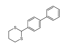 2-(4-phenylphenyl)-1,3-dithiane结构式