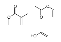2-甲基丙烯酸甲酯与乙烯醇和乙酸乙烯酯的聚合物结构式