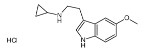 cyclopropyl-[2-(5-methoxy-1H-indol-3-yl)ethyl]azanium,chloride Structure