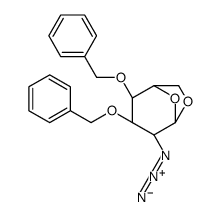 1,6-脱水-2-叠氮-2-脱氧-3,4-双-O-苄基-beta-D-吡喃葡萄糖结构式