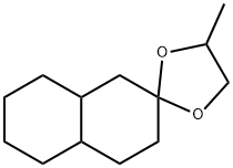 3',4',4'a,5',6',7',8',8'a-Octahydro-4-methylspiro[1,3-dioxolane-2,2'(1'H)-naphthalene] structure