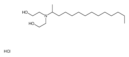 bis(2-hydroxyethyl)-tetradecan-2-ylazanium,chloride Structure