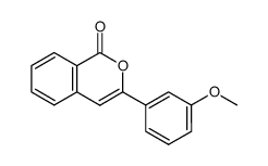 3-(3-methoxyphenyl)-1H-isochromen-1-one结构式