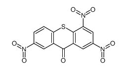 2,4,7-trinitrothioxanthen-9-one结构式
