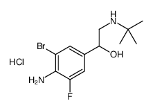 [2-(4-amino-3-bromo-5-fluorophenyl)-2-hydroxyethyl]-tert-butylazanium,chloride Structure