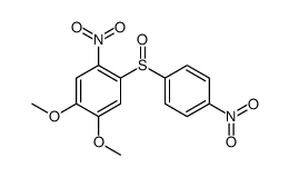 1,2-dimethoxy-4-nitro-5-(4-nitrophenyl)sulfinylbenzene结构式