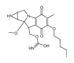 7-Pentyloxy-7-demethoxymitomycin A结构式