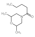 1-(2,6-dimethylmorpholin-4-yl)pentan-1-one Structure