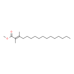(E)-2,3-Dimethyl-2-hexadecenoic acid methyl ester结构式