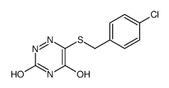 6-[(4-chlorophenyl)methylsulfanyl]-2H-1,2,4-triazine-3,5-dione结构式